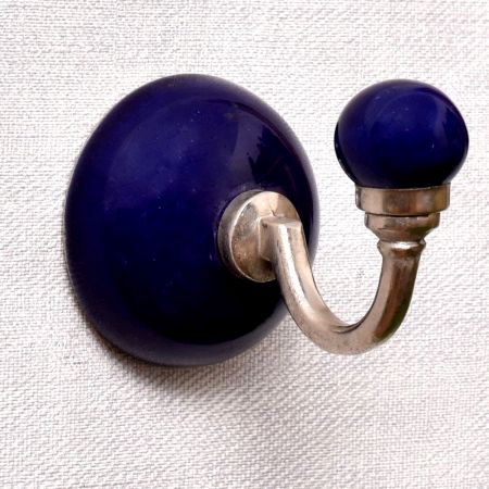 Solid Navy Blue Wall Hooks